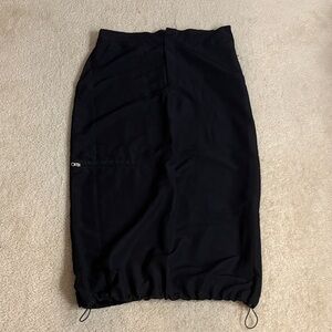 PrettyLittleThing Black Cargo Midi Skirt